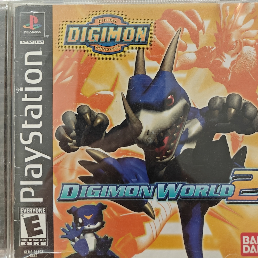 Sony PlayStation Digimon World 2 - Orange and Blue